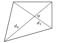 Площадь произвольного четырехугольника