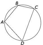 Окружность описанной около четырёхугольника