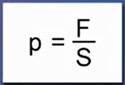 Эта фор­му­ла пред­став­ля­ет собой опре­де­ле­ние новой фи­зи­че­ской ве­ли­чи­ны – дав­ле­ния