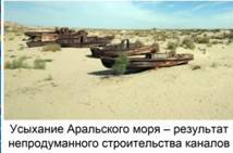 Усыхание Аральского моря - результат непродусанного строительства каналов