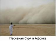 Песчаная буря в Африке