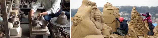 Ис­поль­зо­ва­ние глины и песка