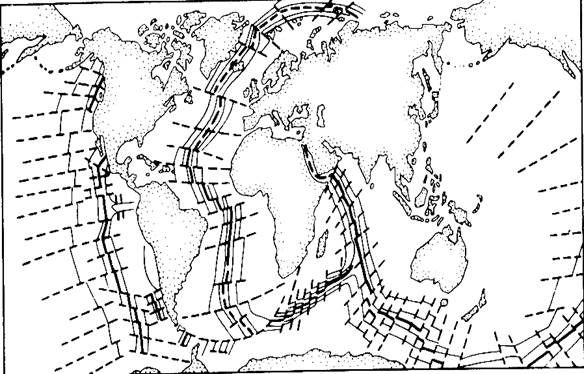 Сре­дин­но-оке­а­ни­че­ские хреб­ты на карте