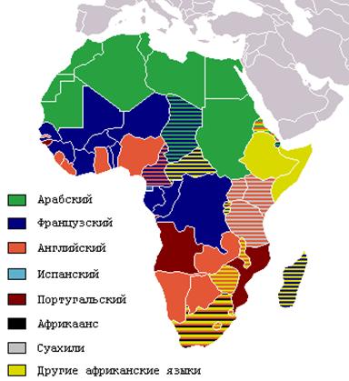 Го­су­дар­ствен­ные языки стран Аф­ри­ки
