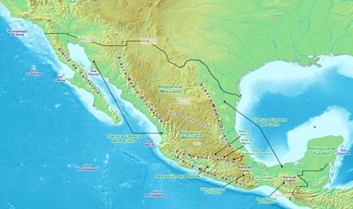 Мек­си­кан­ское на­го­рье и горы Цен­траль­ной Аме­ри­ки