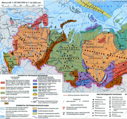 Тек­то­ни­че­ская карта Рос­сии
