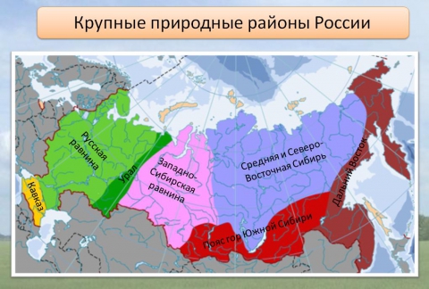 При­род­ные рай­о­ны Рос­сии