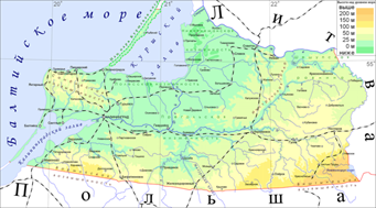 Карта Ка­ли­нин­град­ской об­ла­сти