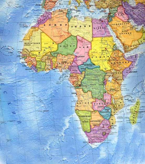 По­ли­ти­че­ская карта Аф­ри­ки