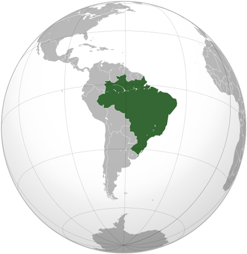 Бра­зи­лия на карте