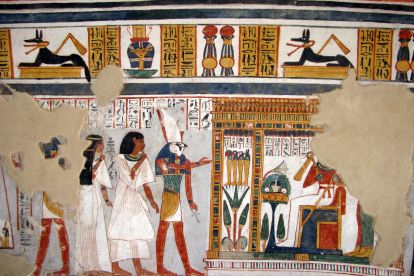Рос­пись стен в гроб­ни­це еги­пет­ско­го вель­мо­жи 