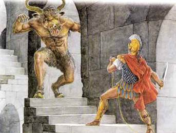 Тесей и Ми­но­тавр