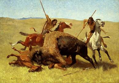 Охота на би­зо­нов