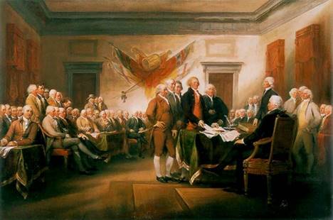 Трам­бл. Под­пи­са­ние Де­кла­ра­ции неза­ви­си­мо­сти. 1817