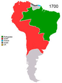 Ис­пан­ские и пор­ту­галь­ские вла­де­ния в Южной Аме­ри­ке