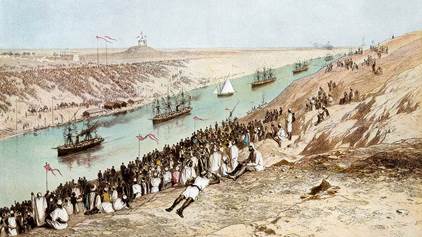 От­кры­тие Су­эц­ко­го ка­на­ла в 1869 году