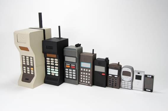 Мо­биль­ные те­ле­фо­ны за по­след­ние 40 лет