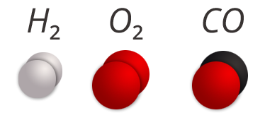Мо­ле­ку­лы двух­атом­ных газов