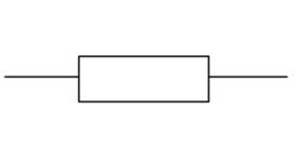 Обо­зна­че­ние ре­зи­сто­ра на элек­три­че­ской схеме