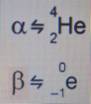 уста­нов­ле­но, что α-ча­сти­ца – это ядро гелия, β – элек­трон