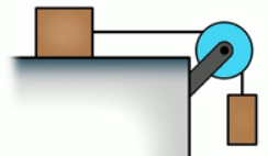 Ил­лю­стра­ция к за­да­че 3 Опре­де­лить уско­ре­ние, с ко­то­рым дви­жет­ся бру­сок