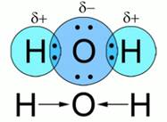 Схема об­ра­зо­ва­ния связи в мо­ле­ку­ле воды