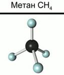 Ша­ро­стерж­не­вые мо­де­ли мо­ле­кул ме­та­на
