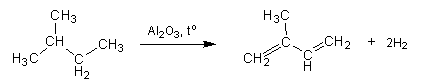 бу­та­ди­ен-1,3 и изо­прен по­лу­ча­ют ка­та­ли­ти­че­ским де­гид­ри­ро­ва­ни­ем бу­та­на и 2-ме­тил­бу­та­на