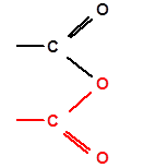 гид­рок­сил одной кар­бо­но­вой кис­ло­ты за­ме­ща­ет­ся на оста­ток дру­гой кар­бо­но­вой кис­ло­ты