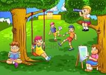 Are the children playing in the garden? – No, they are not.  Играют ли дети в саду? – Нет, не иг­ра­ют.