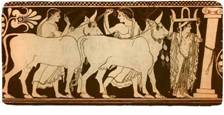 Геракл сломал с двух противоположных сторон стену окружавшую скотный двор из какого мифа отрывок