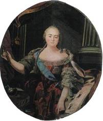 Им­пе­ра­три­ца Ели­за­ве­та Пет­ров­на 1747 год, мо­за­и­ка Ло­мо­но­сов­ской ма­стер­ской