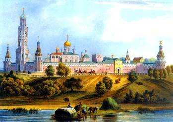 Ли­то­гра­фия Си­мо­но­ва мо­на­сты­ря