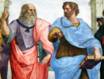 Пла­тон и Ари­сто­тель на части фрес­ки Ра­фа­э­ля Санти «Афин­ская школа»