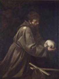 «Мо­лит­ва Св. Фран­цис­ка» (Ми­ке­лан­дже­ло Ме­ри­зи де Ка­ра­ва­д­жо, 1606)