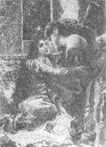 Демон и Та­ма­ра («Люби меня»). (Ил. М.А. Вру­бе­ля, 1890-91 гг.)